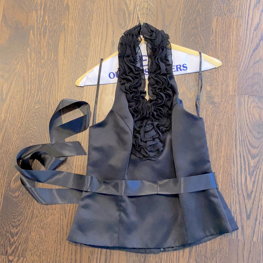 Beautiful backless and ruffles top